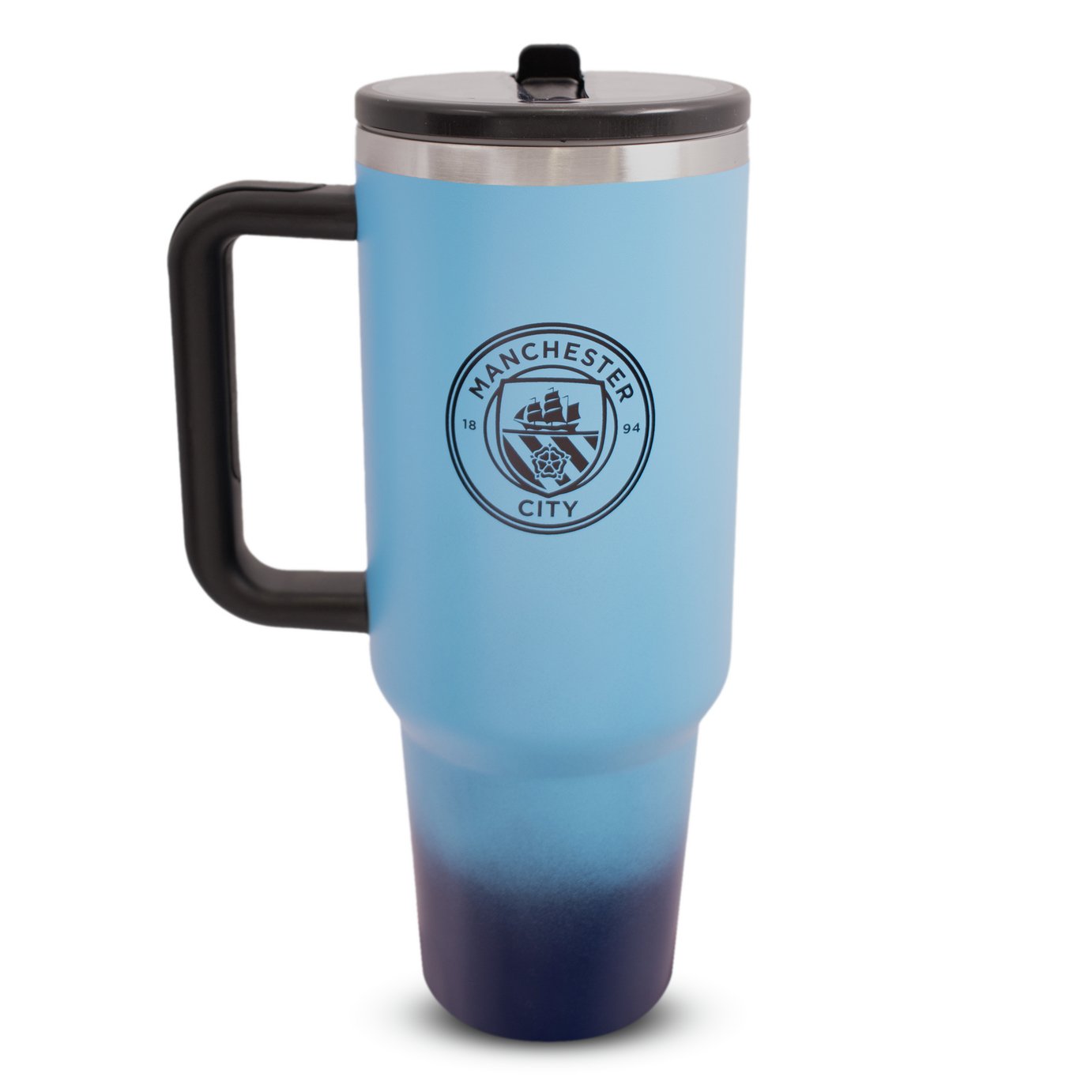 Manchester City Club Crest Sky Blue Thermal Flask - 1.18L