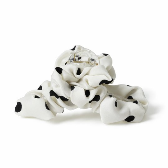 Freedom Ruched Polka Dot Hair Claw