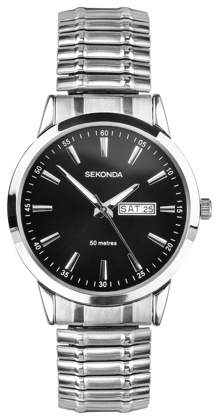 Sekonda Men's Stainless Steel Expander Bracelet Watch 
