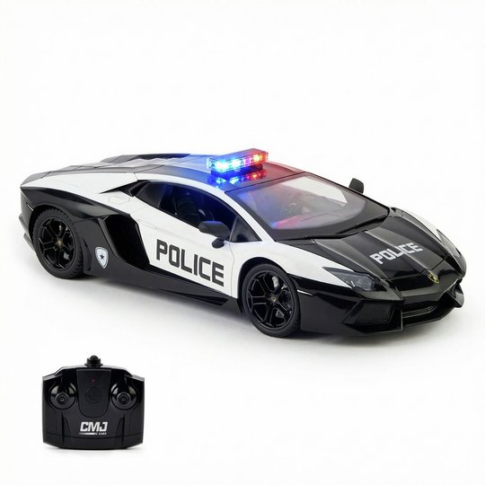 CMJ RC Cars Lamborghini Police 1:14 Radio Controlled Car
