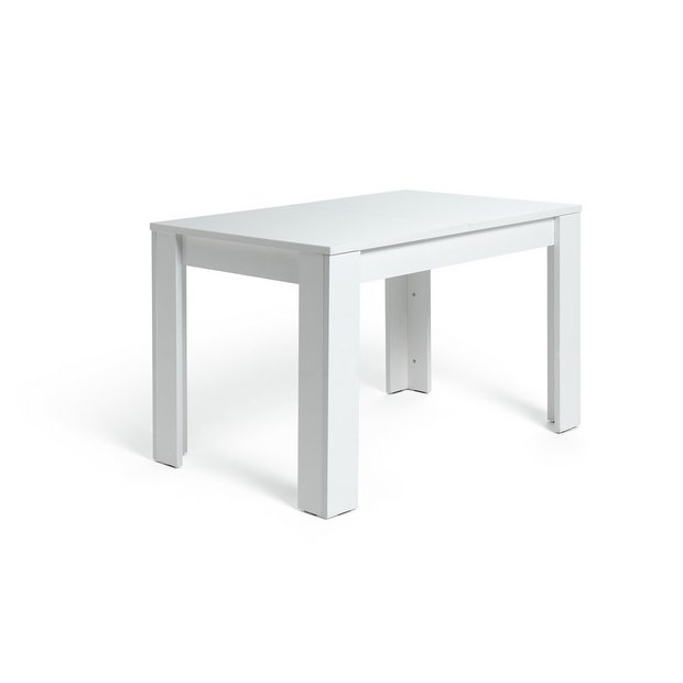 Buy Habitat Miami Gloss Extending 4 - 6 Seater Table - White | Dining tables | Argos