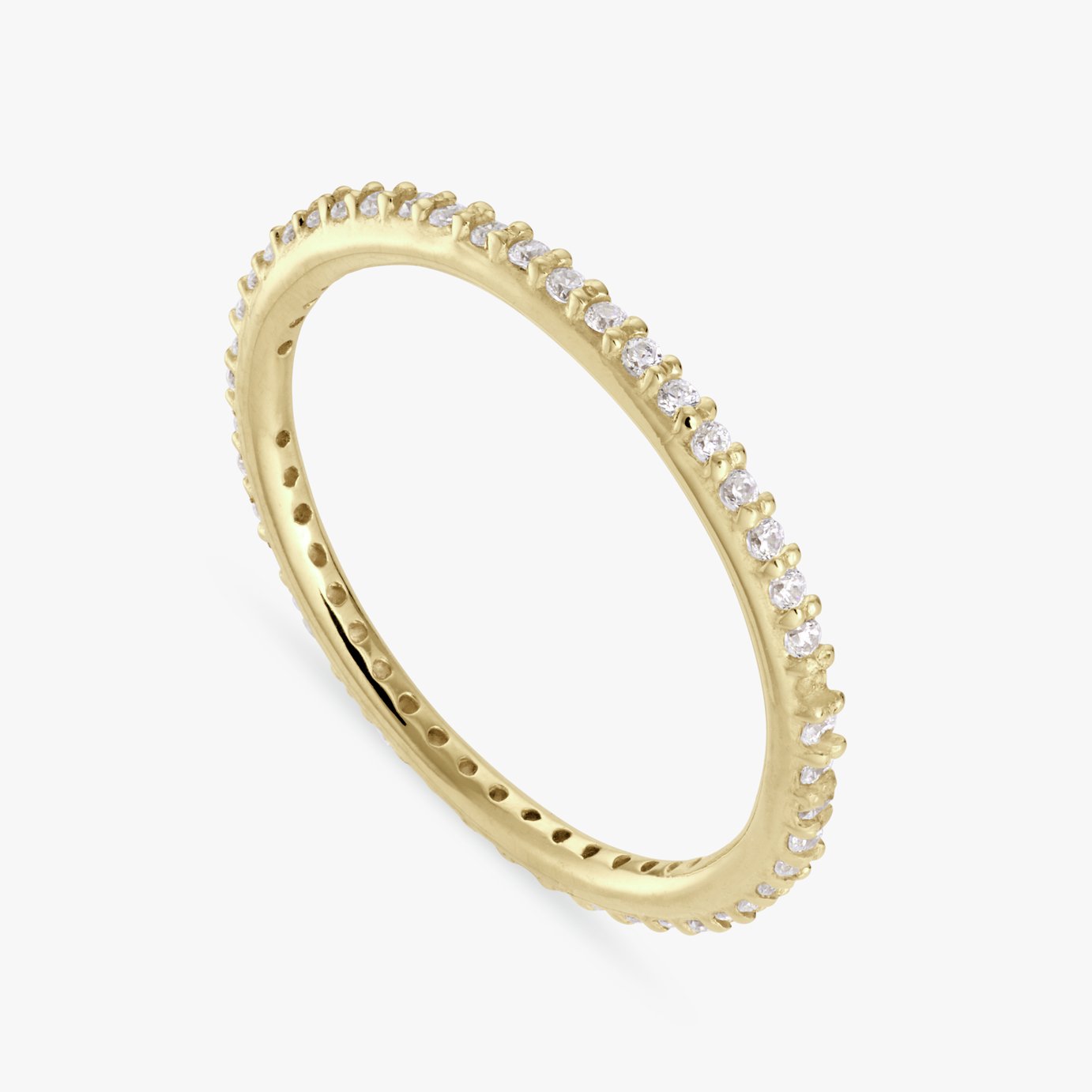 Revere Gold Plated Sterling Silver Eternity Ring
