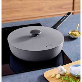 Morphy Richards 28cm Forged Aluminium Saute Pan - Grey