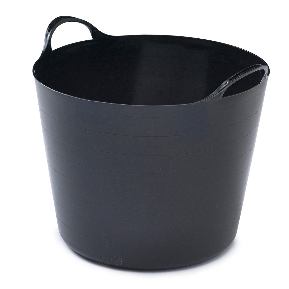 Whitefurze Flexible Tub 26L - Black