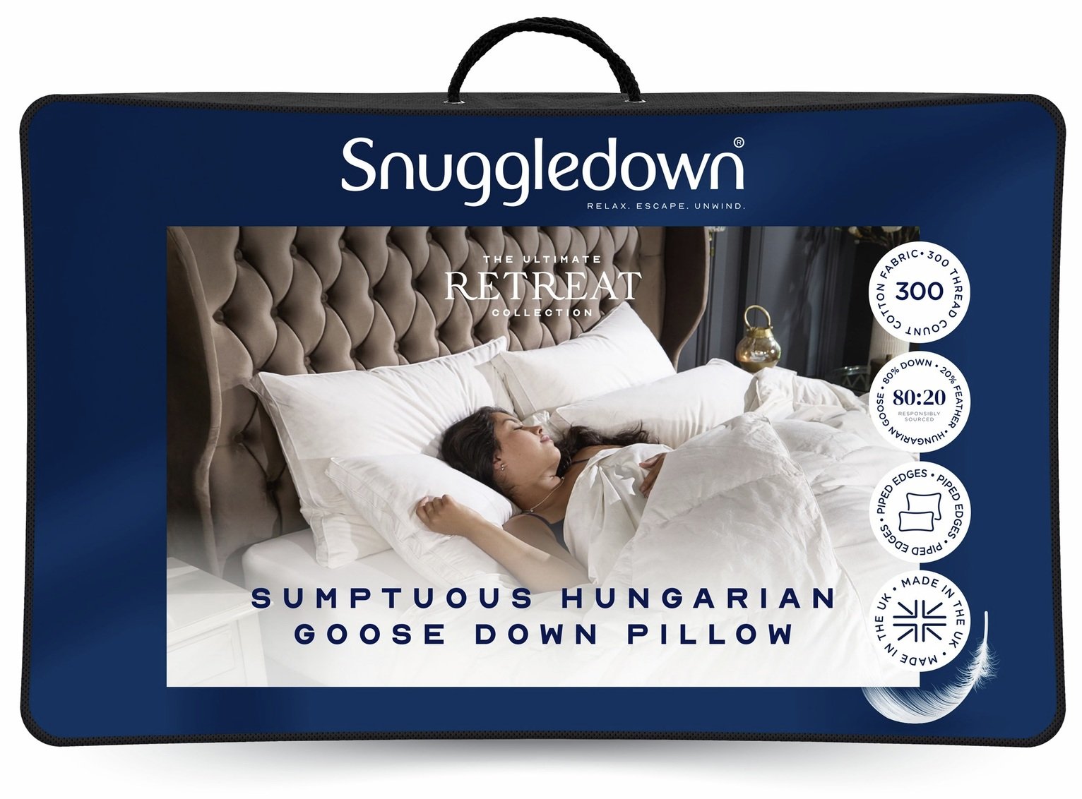 Snuggledown Retreat Medium Soft Pillow - 2 Pack