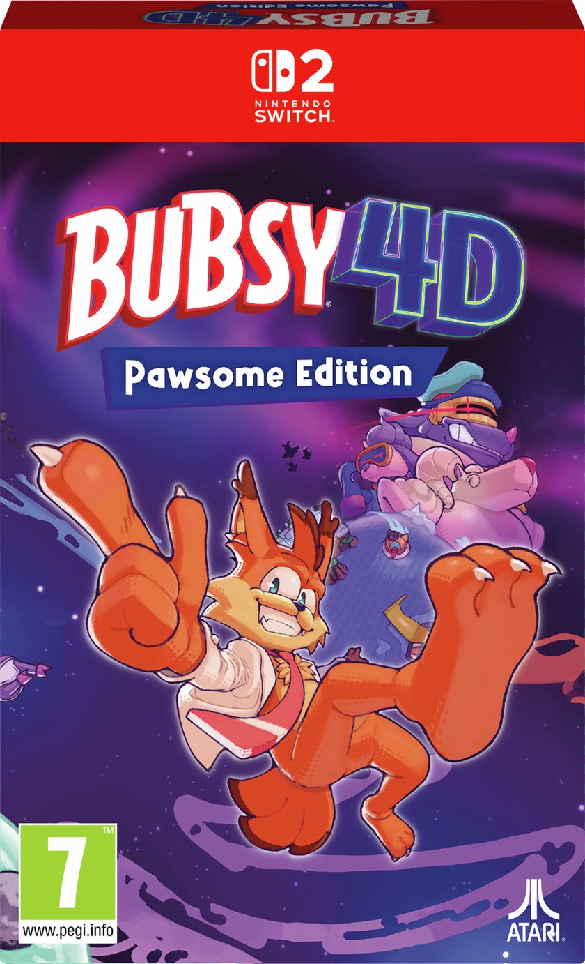 Bubsy 4D Pawsome Edition Nintendo Switch 2 Game Pre-Order
