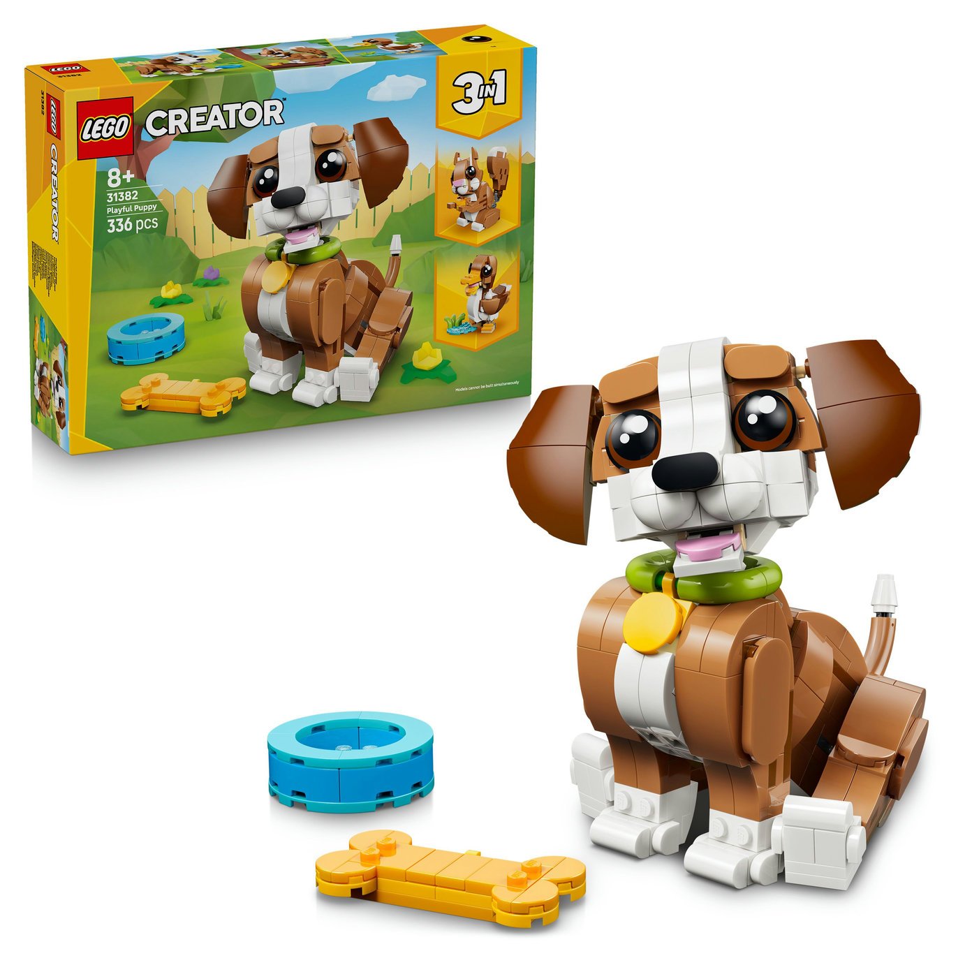 LEGO Creator 3in1 Cute Animals: Playful Puppy Dog Toy 31382