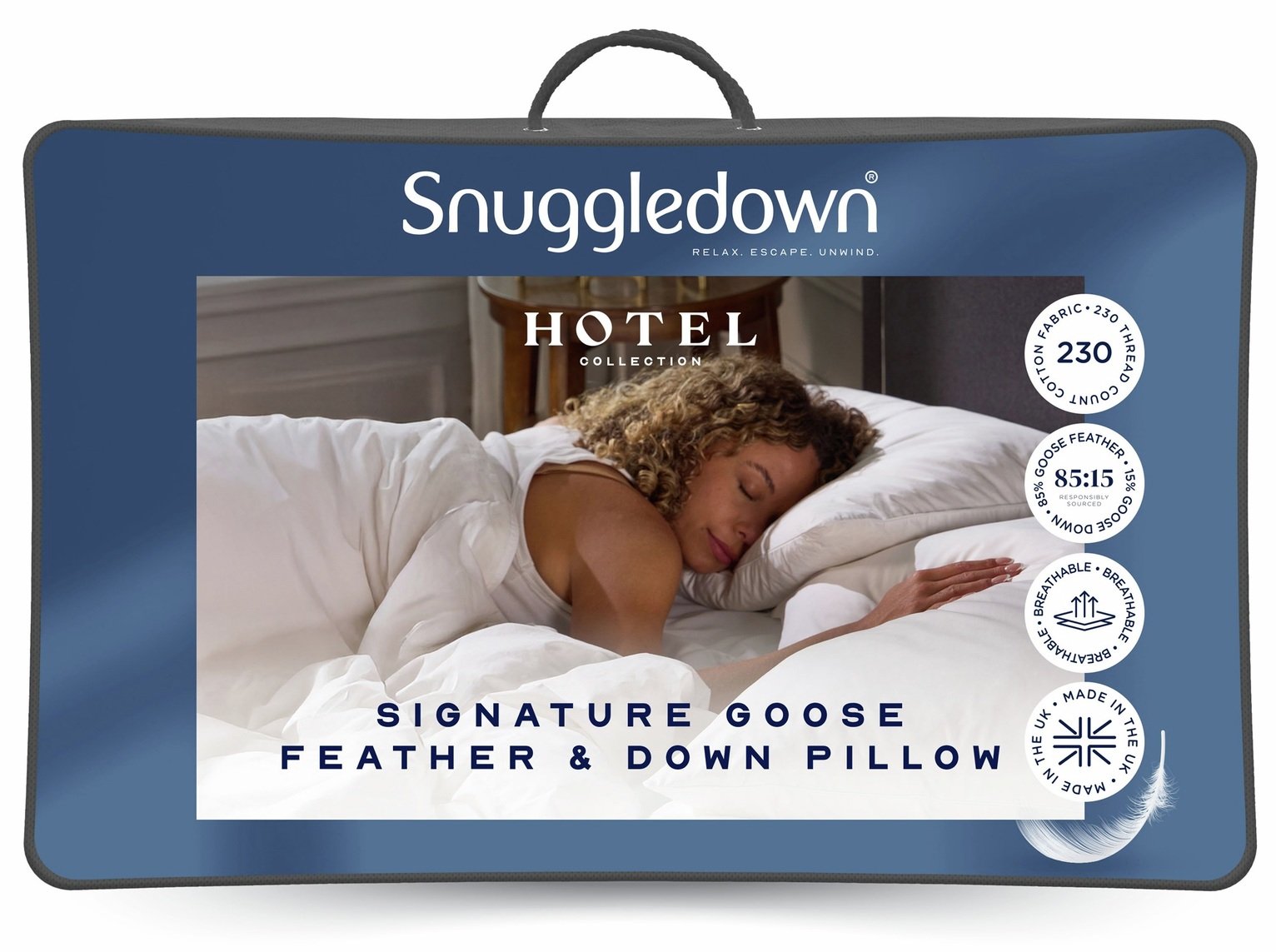 Snuggledown Hotel Goose Medium Pillow - 1 Pack