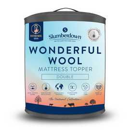 Slumberdown Wonderful Wool 2cm Mattress Topper