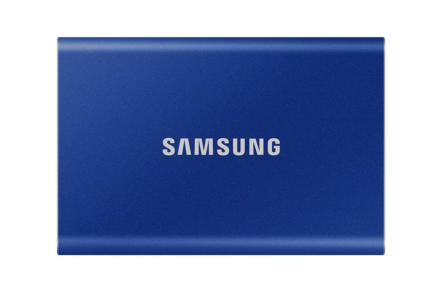 Samsung T7 USB 3.2 Gen 2 2TB Portable SSD - Blue