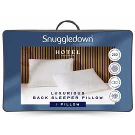 Snuggledown Hotel Back Sleeper Medium Soft Pillow - 1 Pack