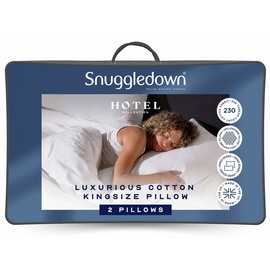Snuggledown Hotel Luxury Cotton Kingsize Pillow - 2 Pack