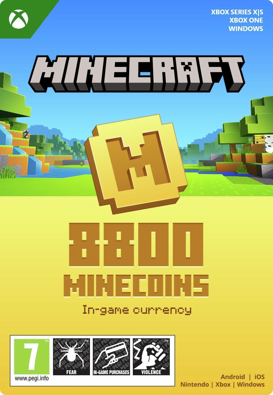 Minecraft 8800 Minecoins Xbox Series X & S, Xbox One & PC