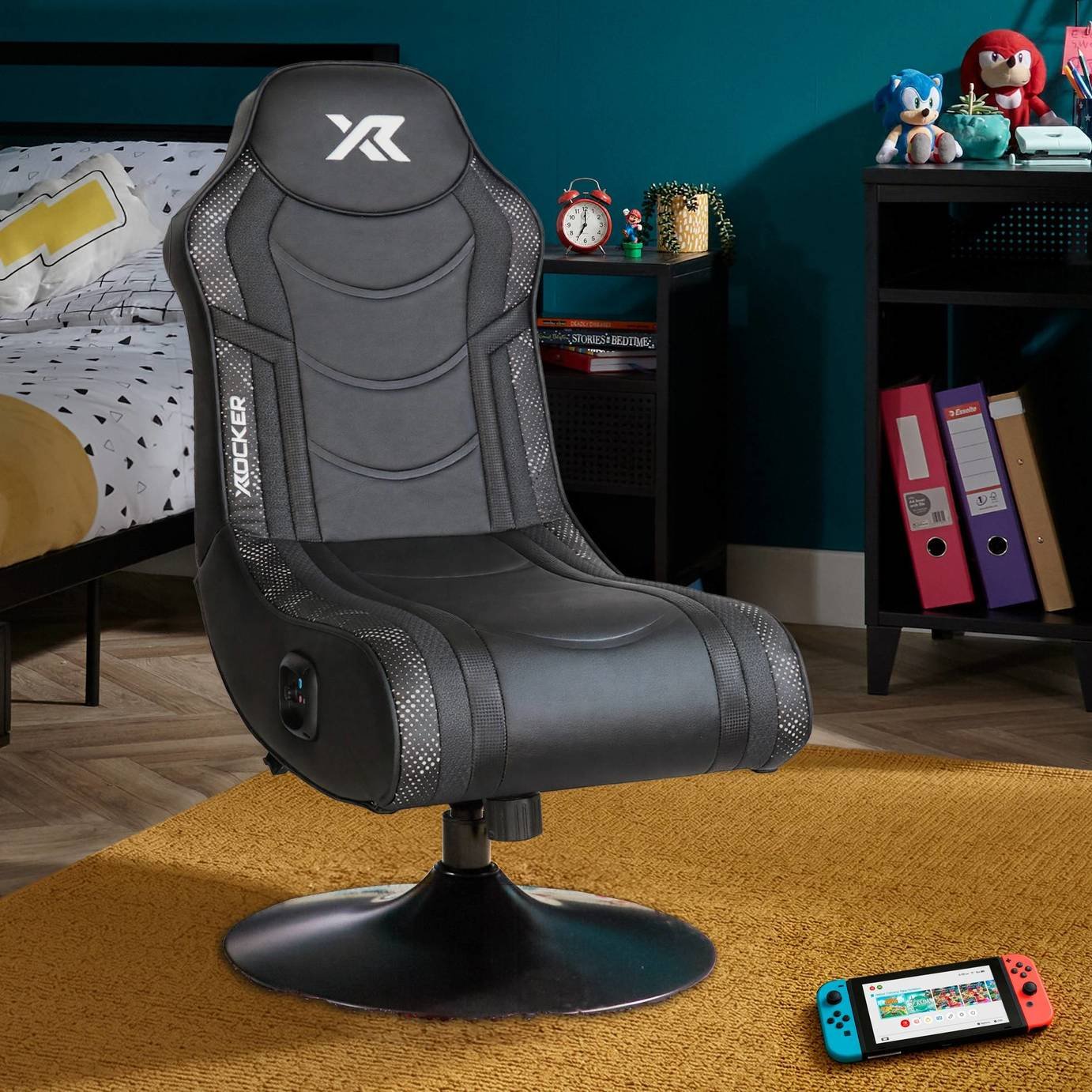 X Rocker Bolero 2.0 Audio Console Gaming Chair - Black & White