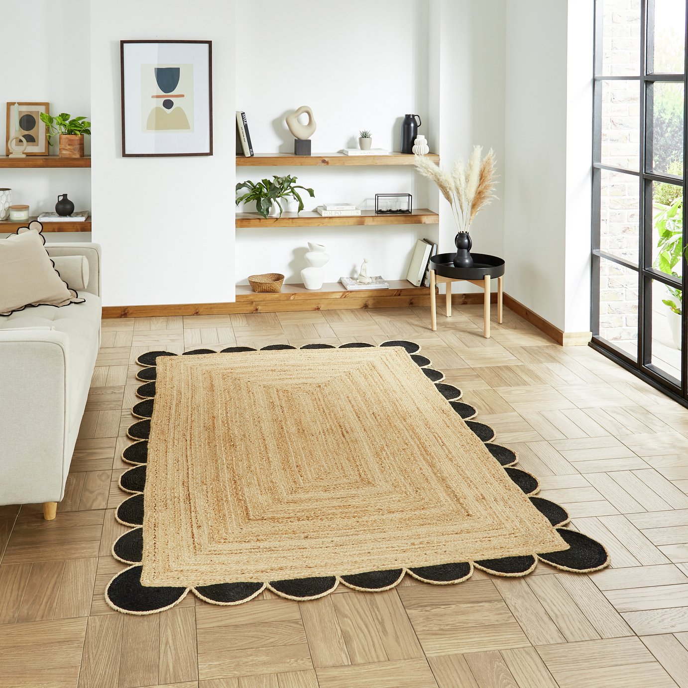 Think Rugs Savannah Natural Jute Flatweave Rug