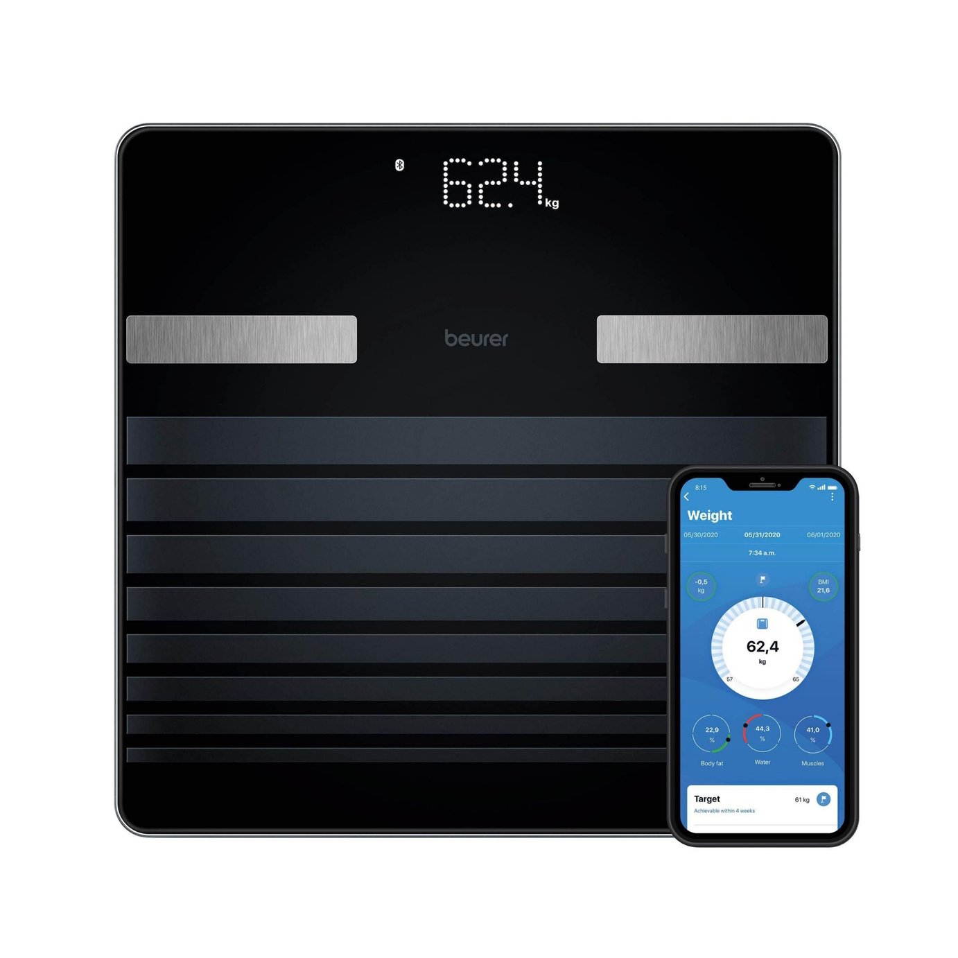 Beurer BF451 Body Analyser Scale - Black