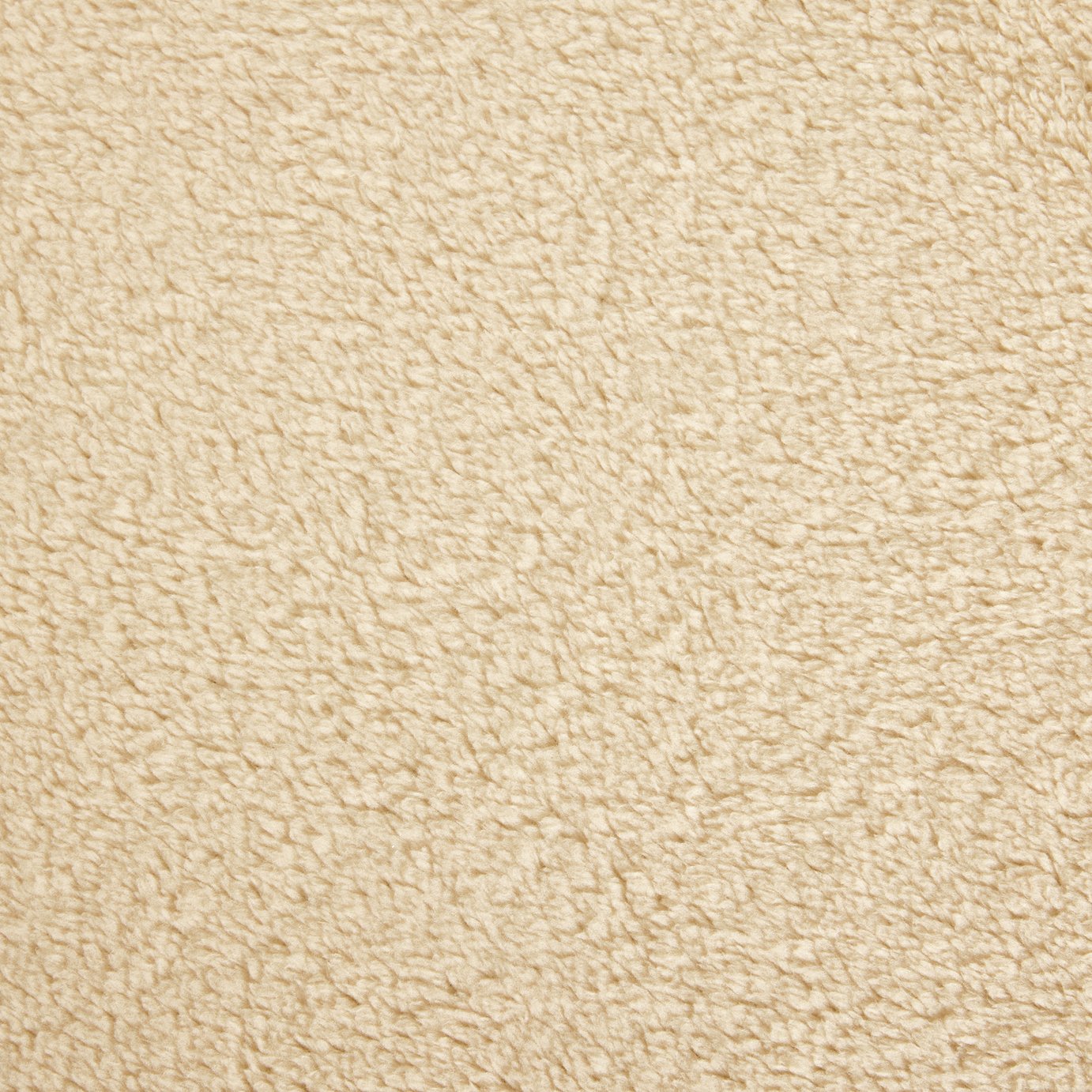 Argos Home Fleece Cream Fitted Sheet - Small double
