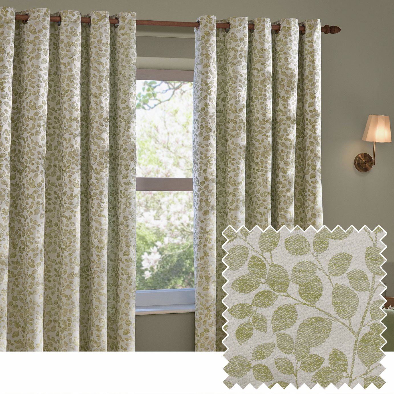 Wylder Grace Leaf Eyelet Curtains