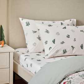 Home Robin Foliage Printed Grey Pillowcase Pair