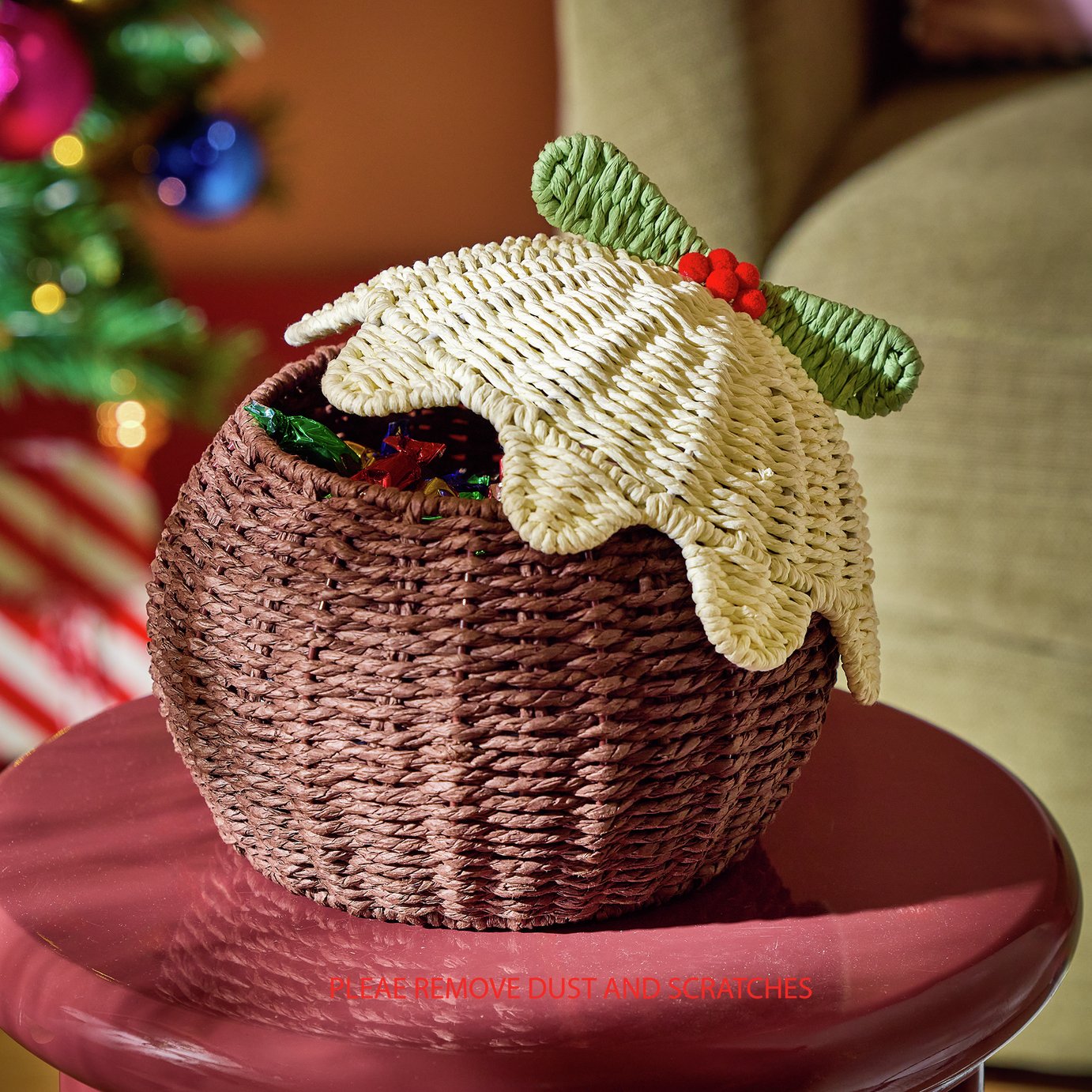 Argos Home Christmas Pudding Basket
