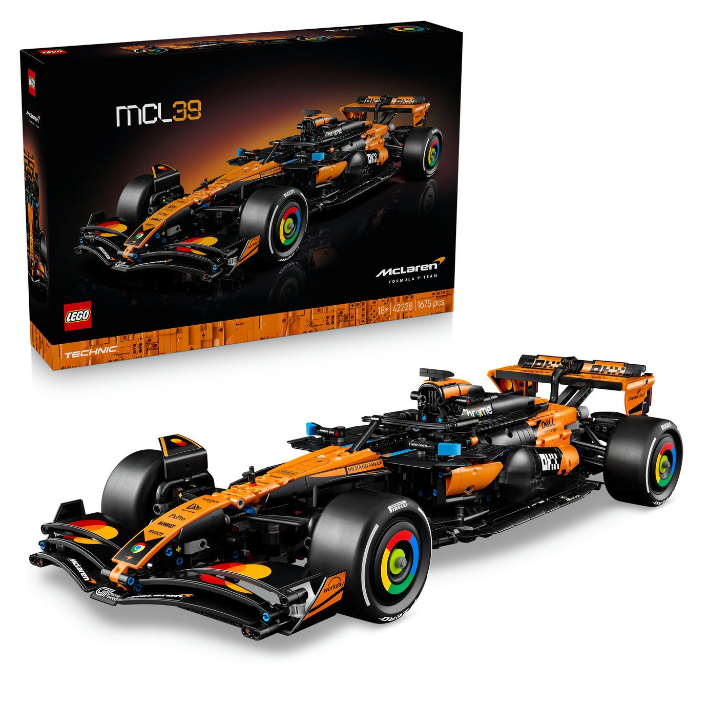 LEGO Technic McLaren MCL39 F1 Car Model kit for Adults 42228