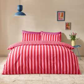 Sassy B Stripe Tease Red Bedding Set