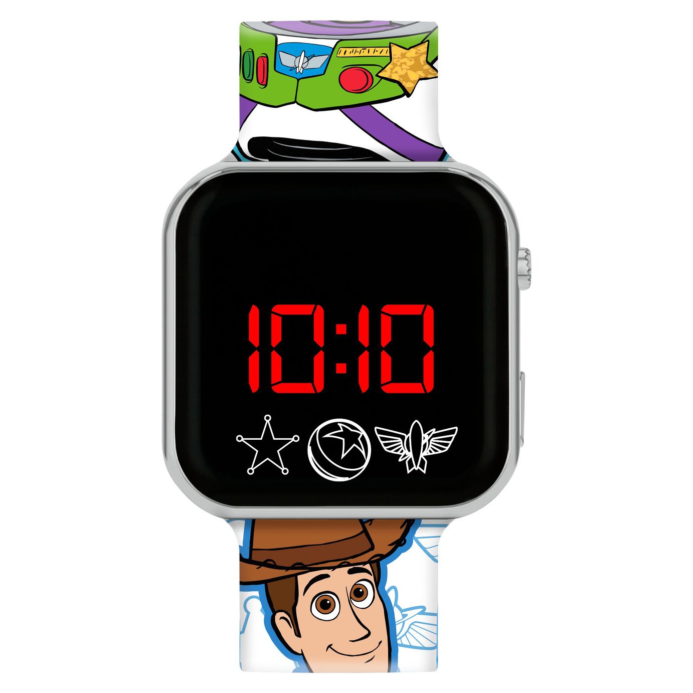 Toy Story Kids Buzz and Woody Silicone Strap LED Watch