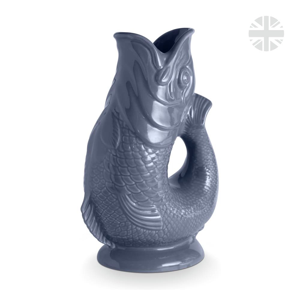 Wade Ceramic Clay Fish Jug - French Grey