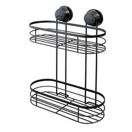 Argos Home Suction Cup Wire 2 Tier Shower Caddy – Black 