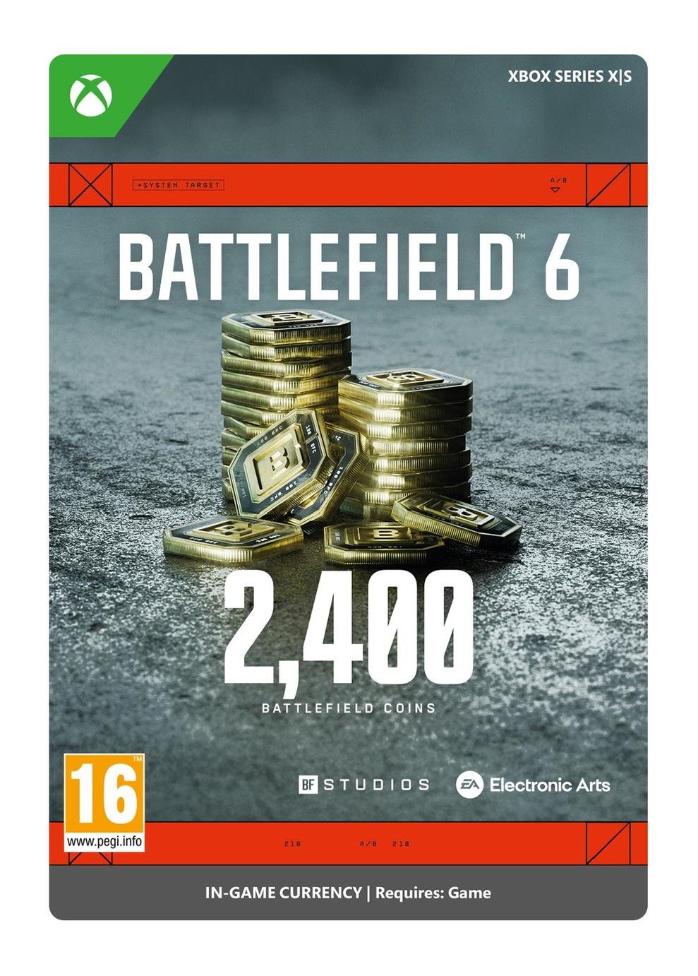 Battlefield 6: 2400 Battlefield Coins Xbox Series X & S