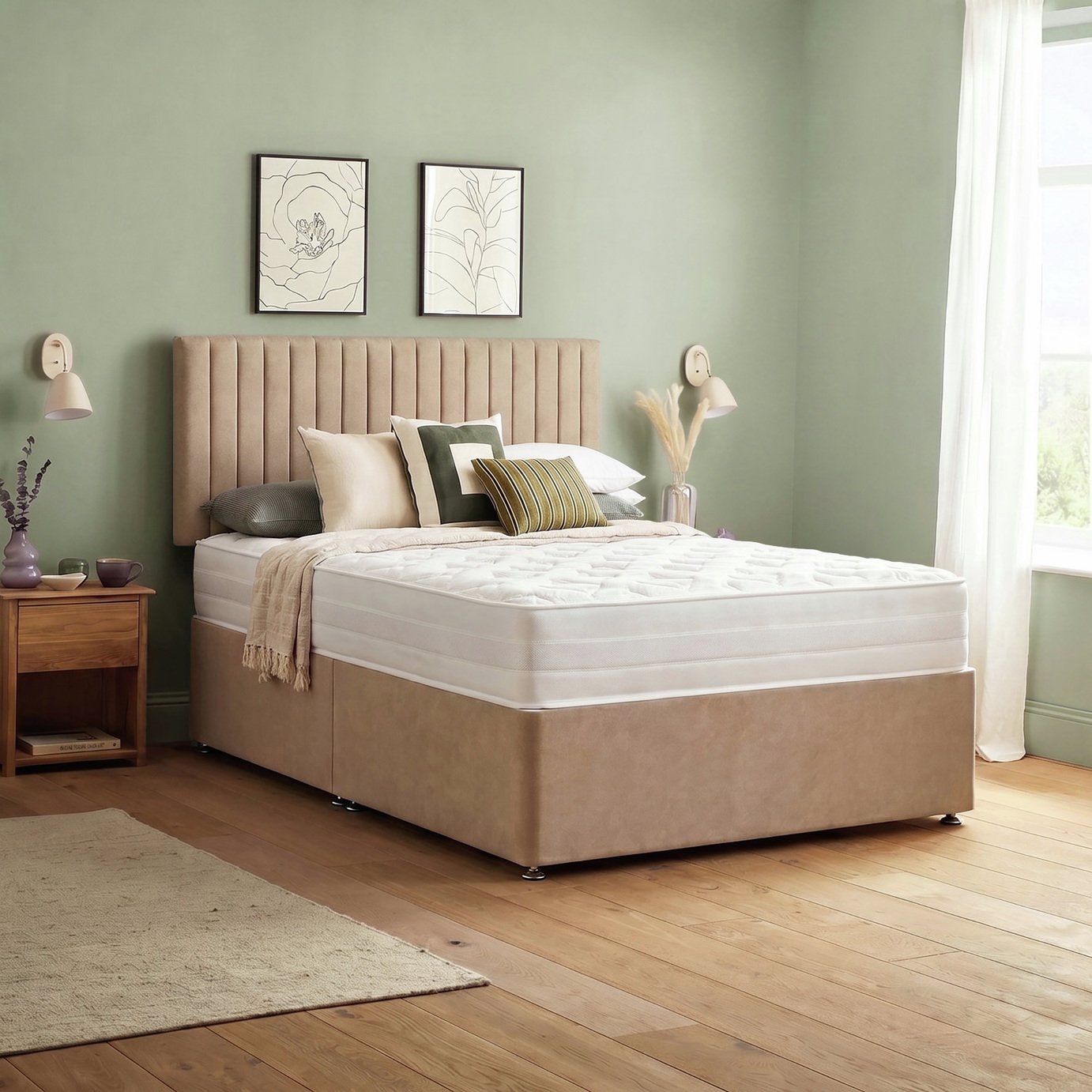 Silentnight Knightly Luxury 2000 Pocket Mattress & Divan Bed
