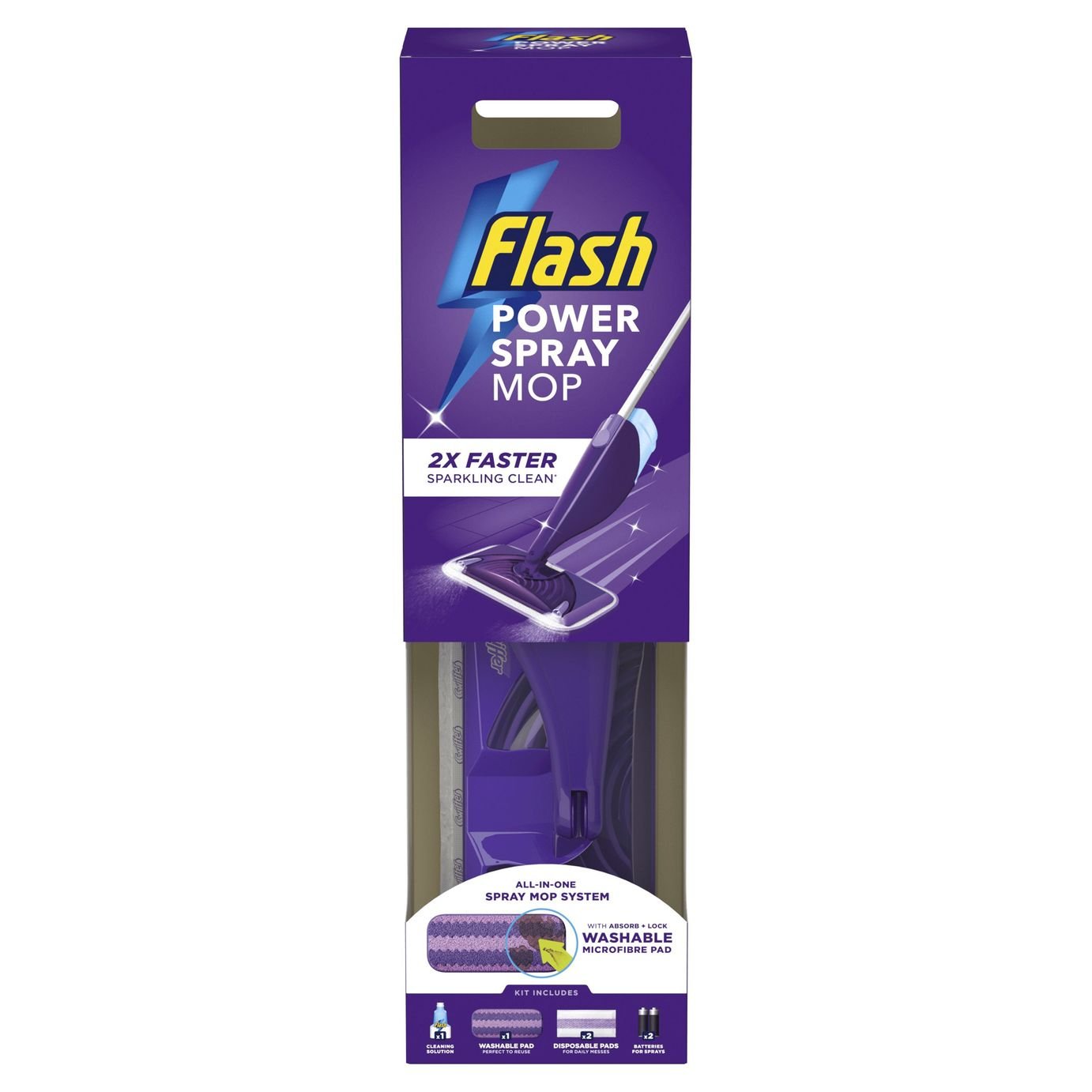 Flash Power Spray Mop Starter Kit