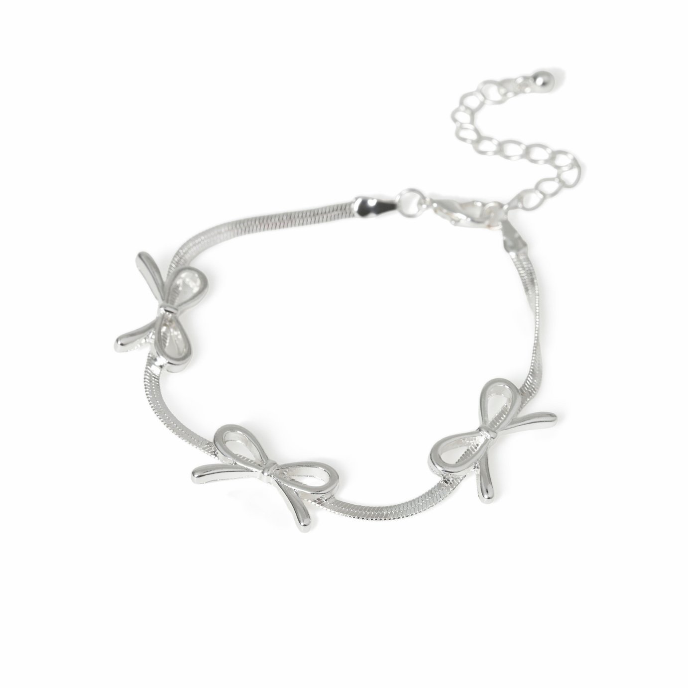 Freedom Silver Bow Bracelet