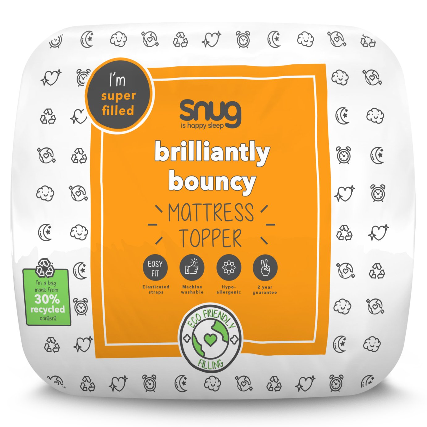 Snug Brilliantly Bouncy 5cm Mattress Topper - Double