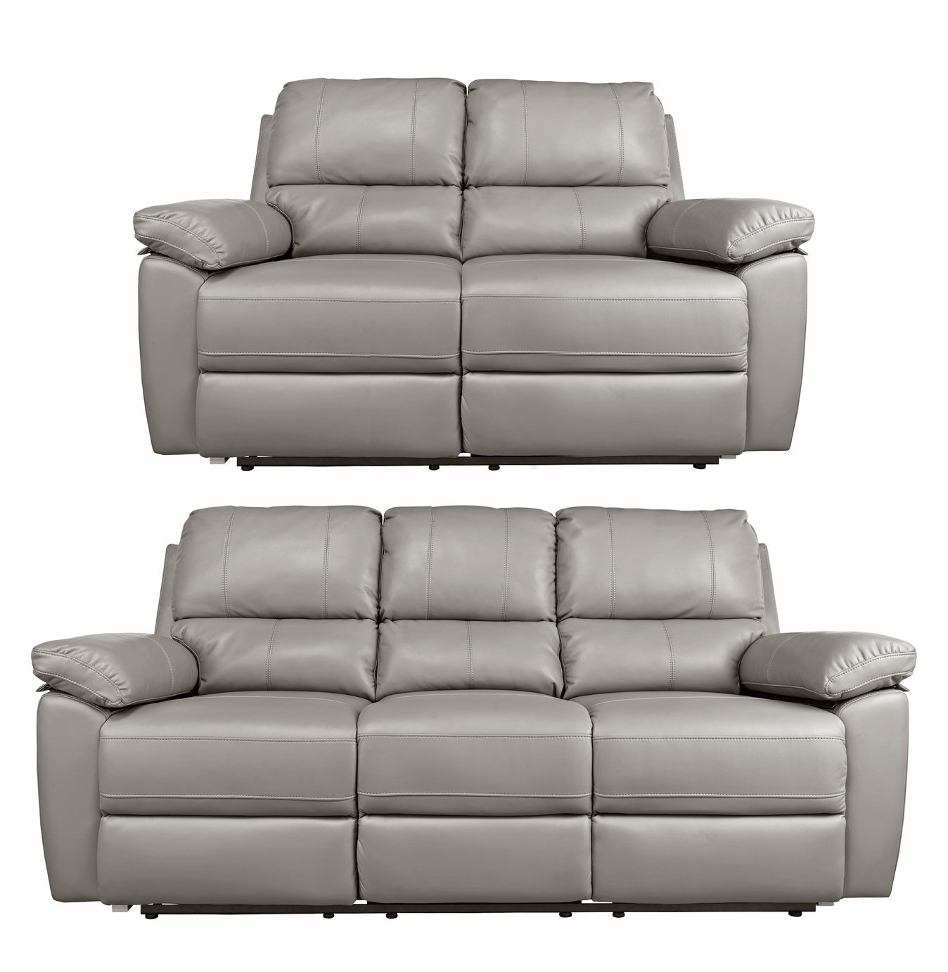Argos Home Toby 2 Seater & 3 Seater Recliner Sofa - Grey