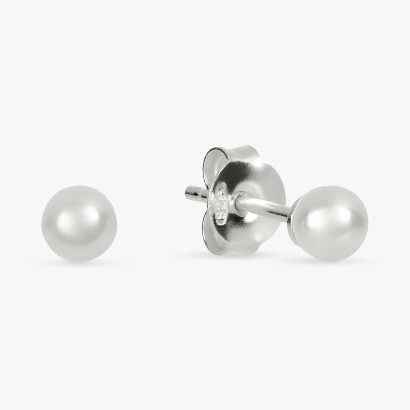 Revere Sterling Silver Pearl Stud Earrings
