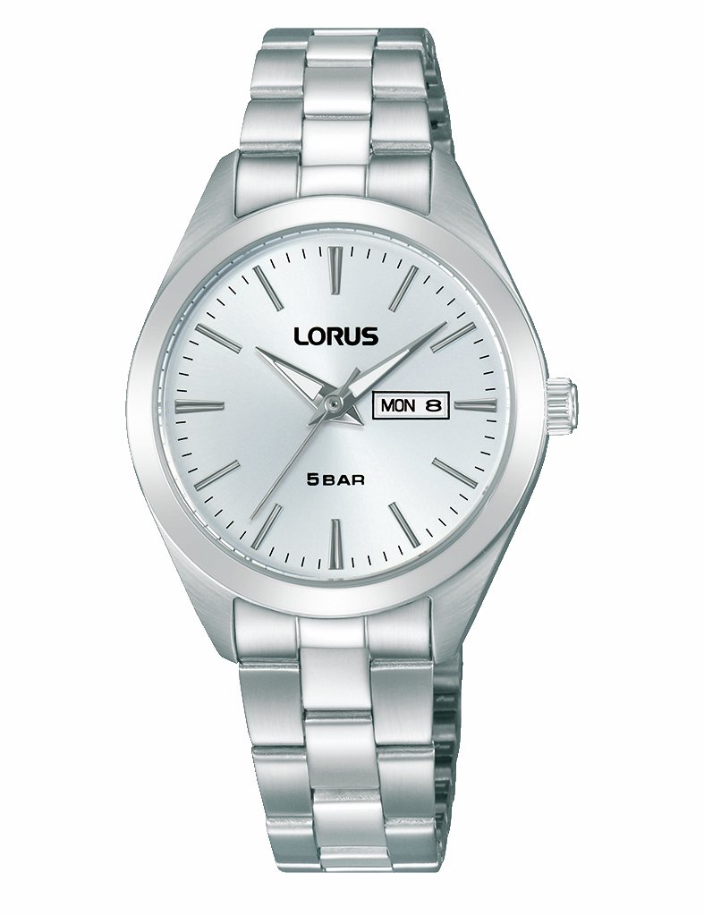 Lorus Silver Sunray Dial Stainless Steel Bracelet Watch