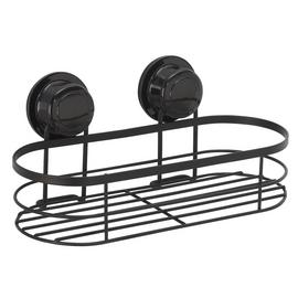 Argos Home Locking Suction Cup Wire Basket - Black