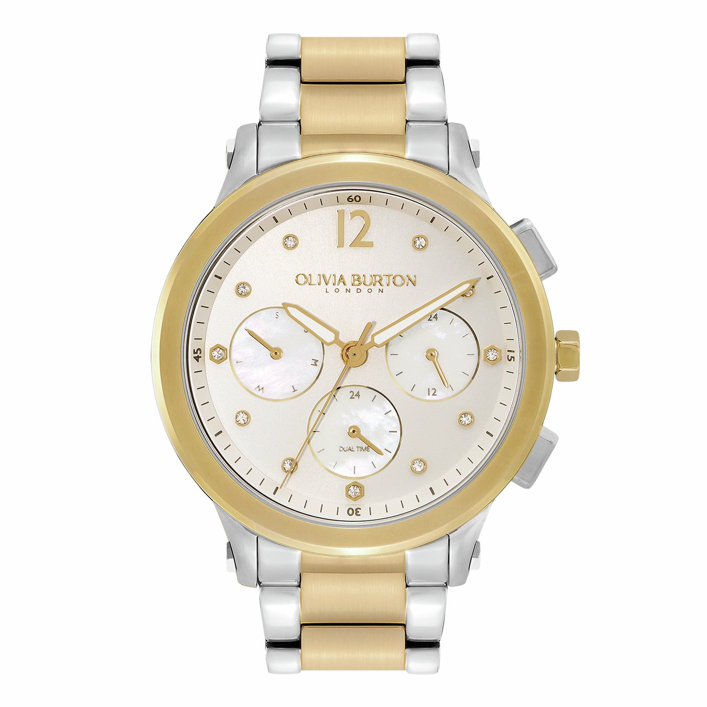 Olivia Burton Sport Luxe Multi-Function Two Tone Bracelet Watch