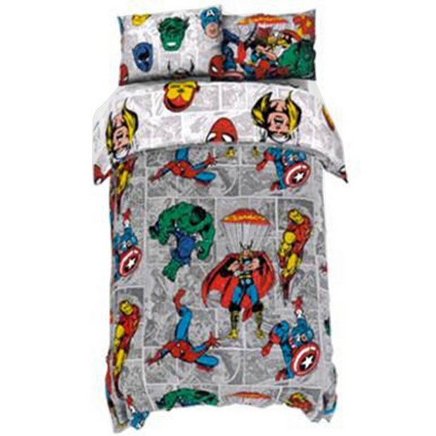Buy Disney Marvel Reversible Bedding Set Single Kids Bedding Argos