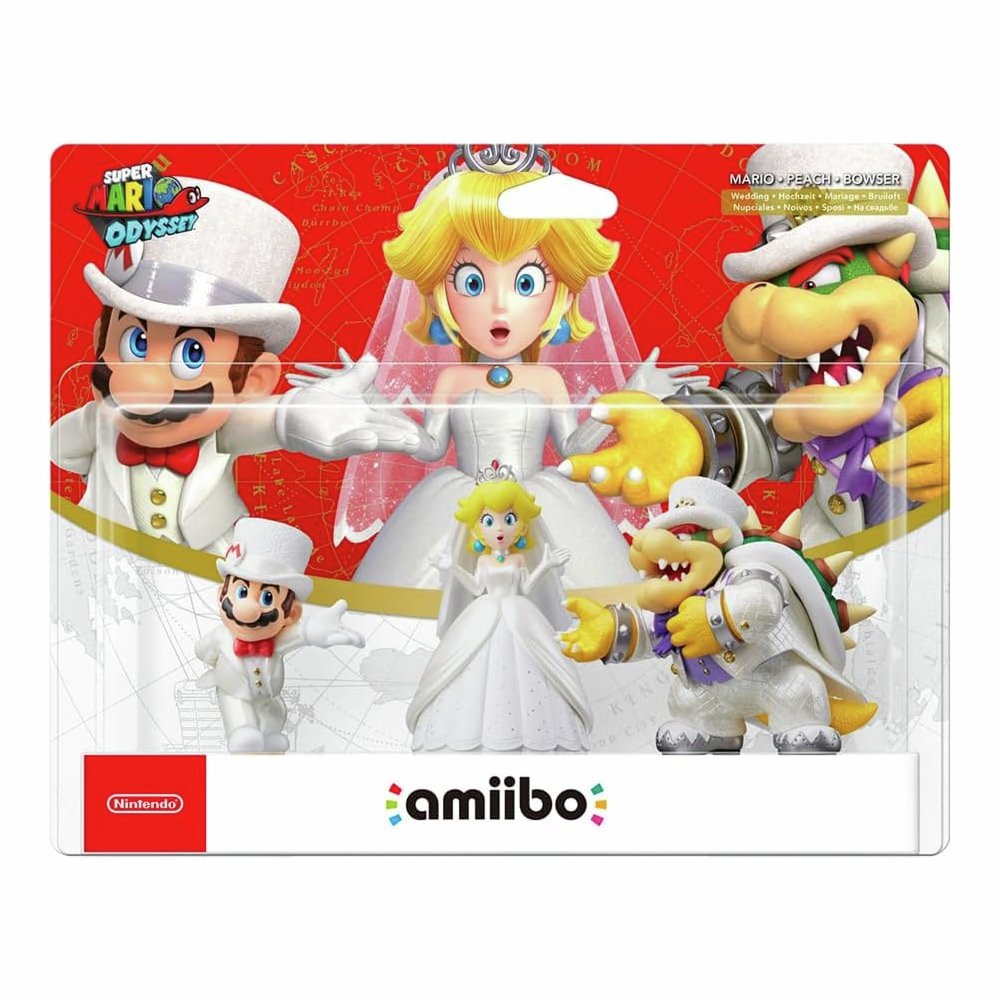 Nintendo Mario, Peach And Bowser amiibo Figure