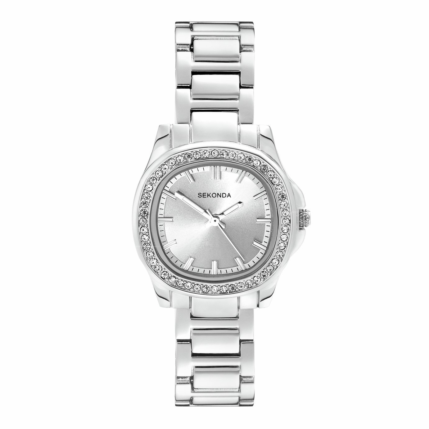 Sekonda Octaire Silver Dial Stainless Steel Bracelet Watch