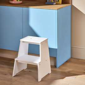 Habitat Seoul Solid Wood Step Stool - White
