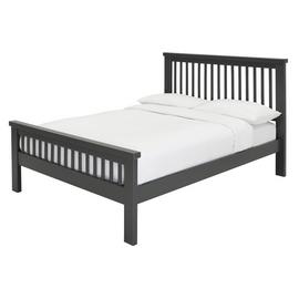 Argos Home Aubrey Double Bed Frame - Charcoal