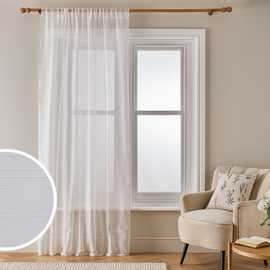 Argos Home Slot Top Sheer Voile Curtain
