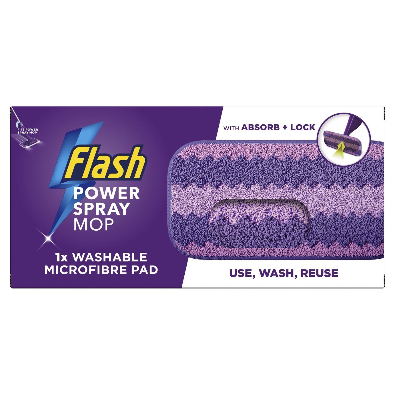 Flash Power Spray Mop Washable Pad
