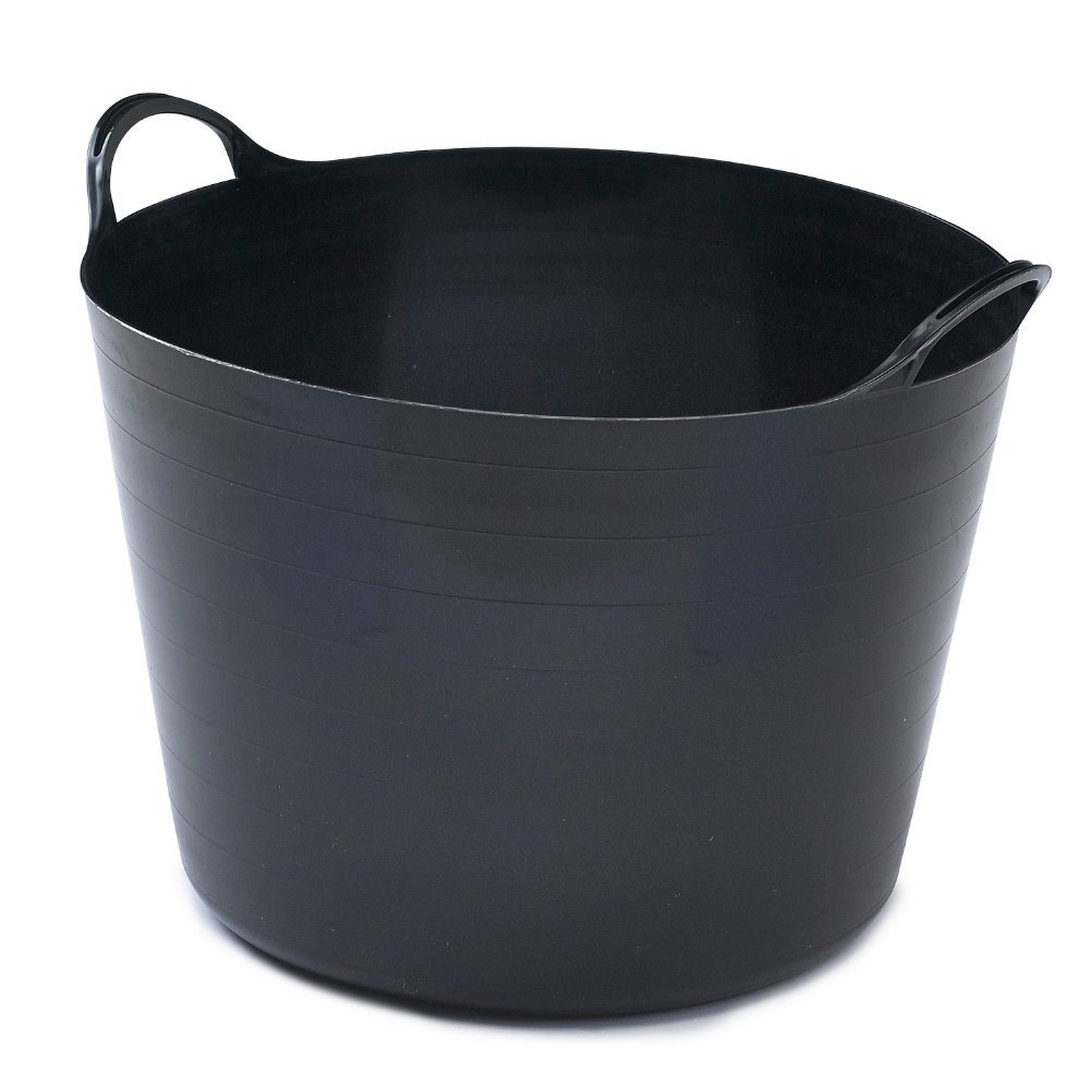 Whitefurze Flexible Tub 39L - Black