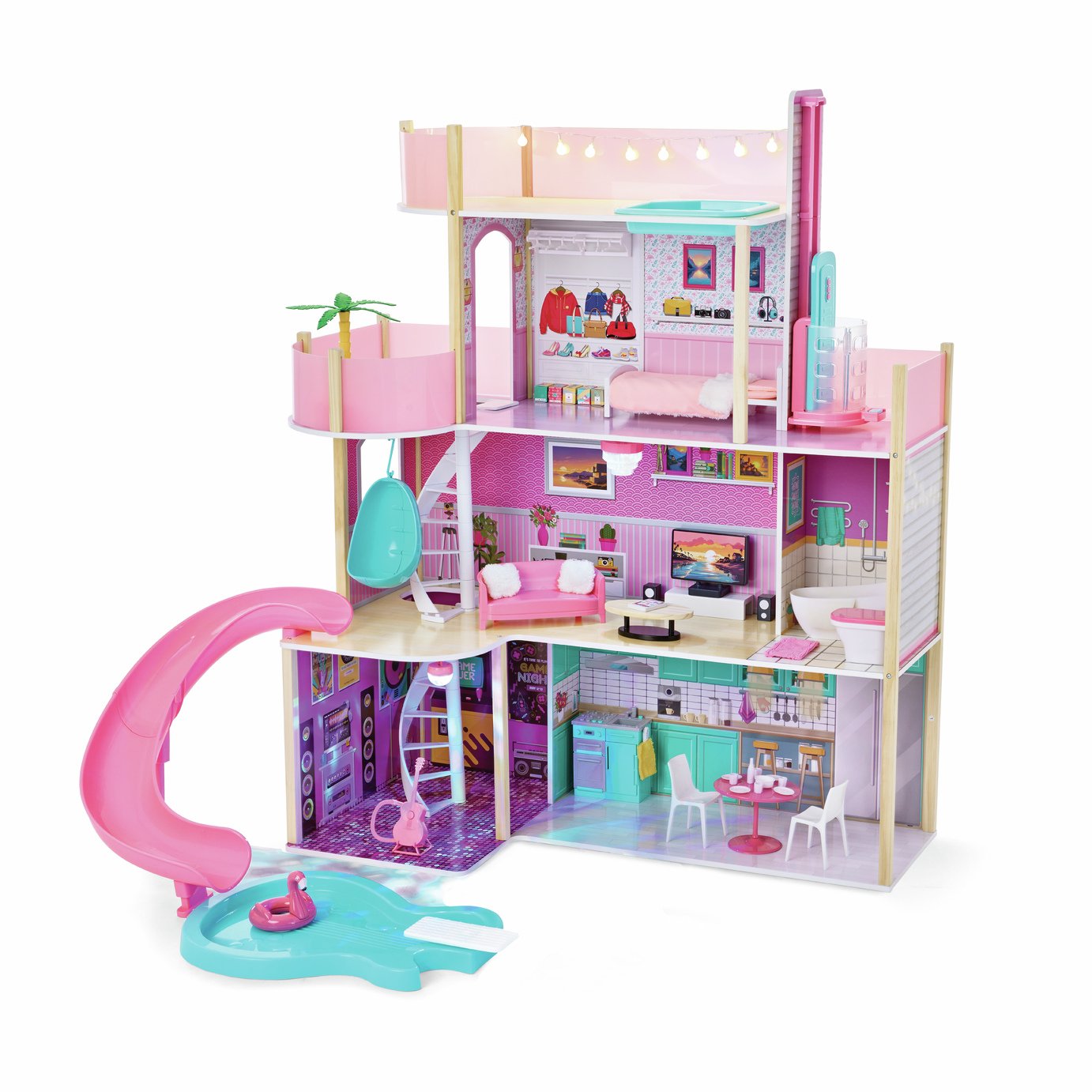 Jupiter Workshops Four Storey Wooden Doll House