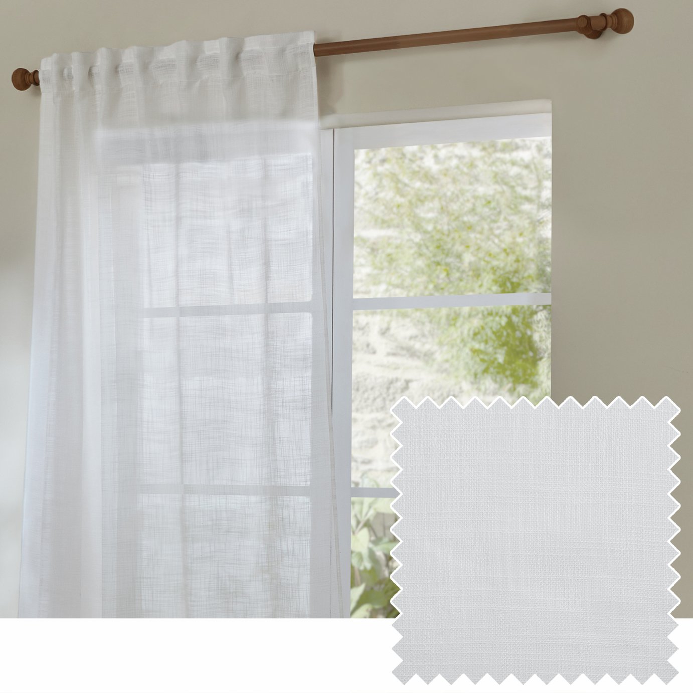 Yard Cirrus Tab Top Sheer Voile Curtains