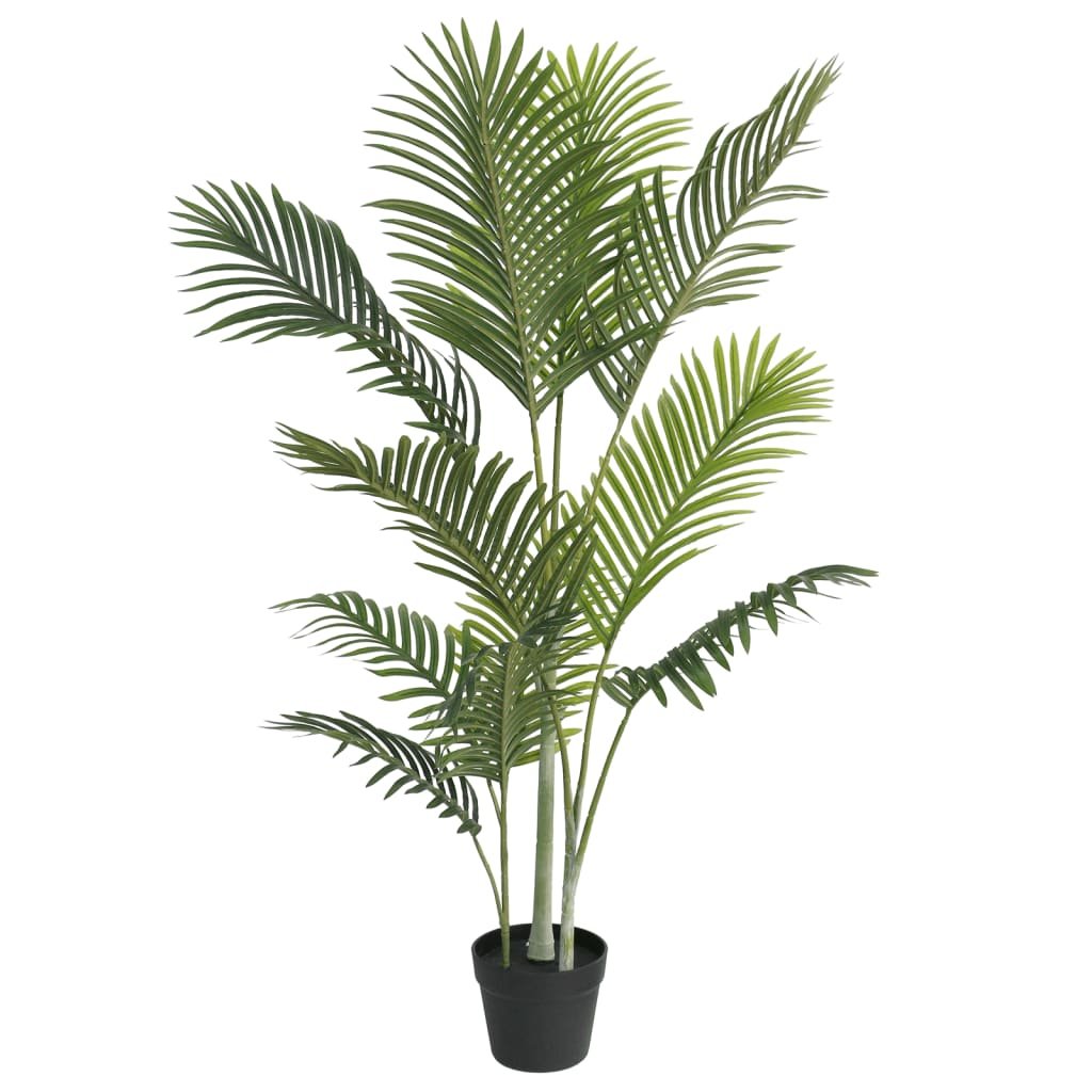 Walplus Iron PP Artificial Palm Tree - Green - 120 cm